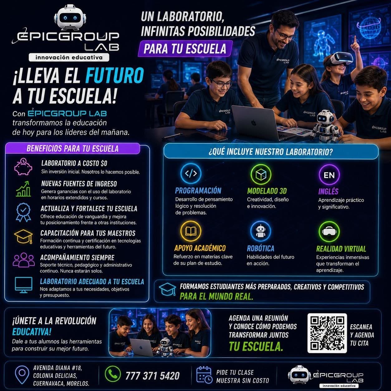 Laboratorio EpicGroup Lab para escuelas
