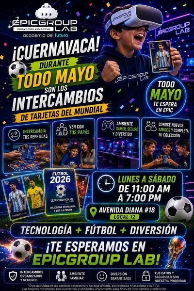 Intercambio de tarjetas del mundial